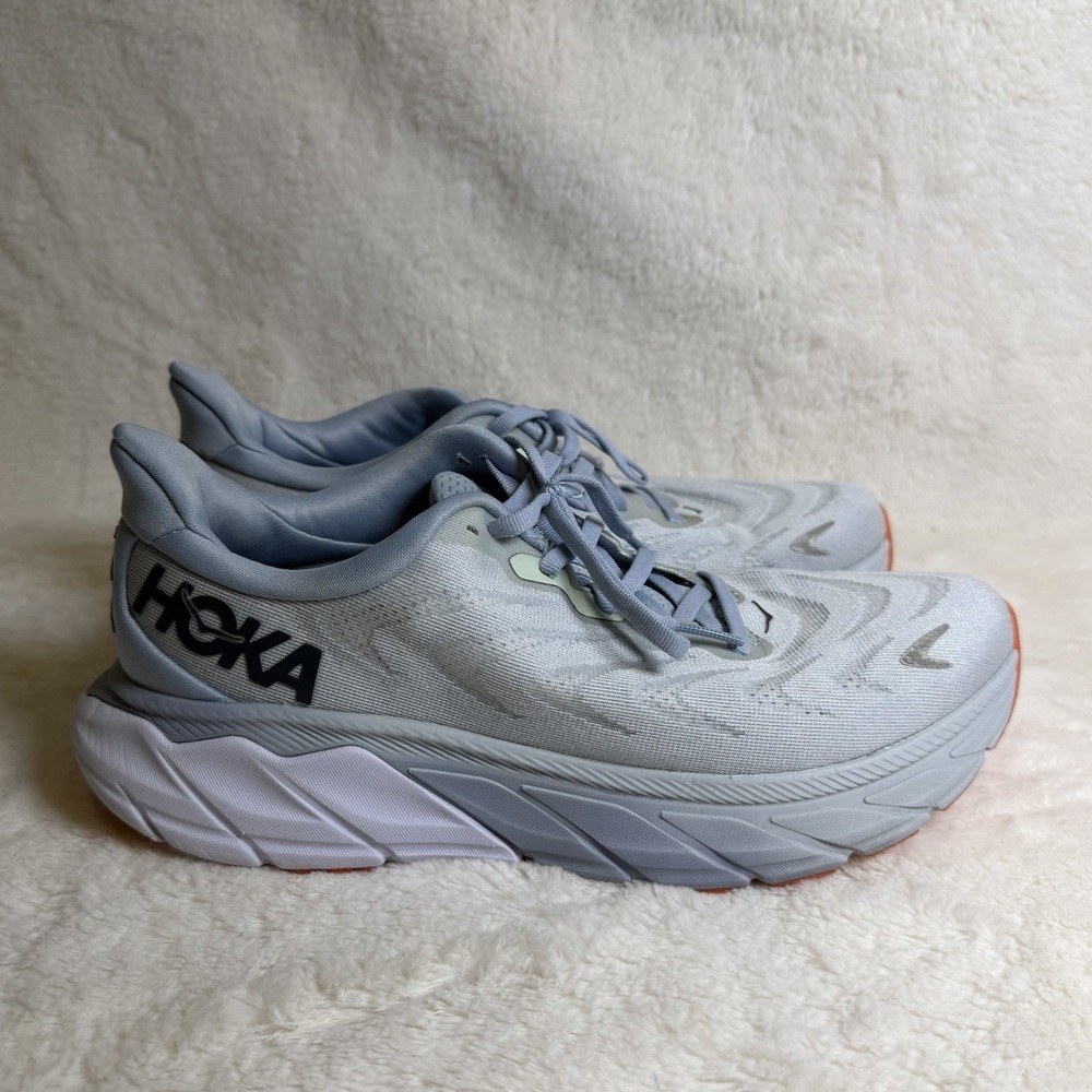 Hoka One One Arahi 6 Running Shoes Women's Size 9 B Blue White 1123195 PABF